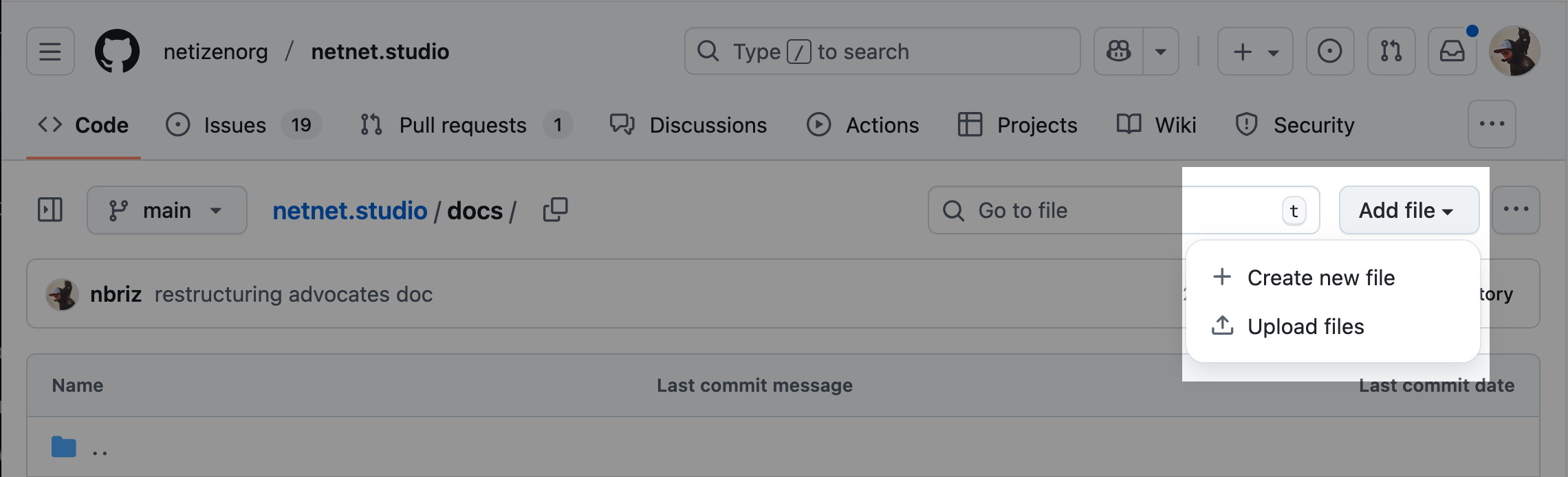 add button