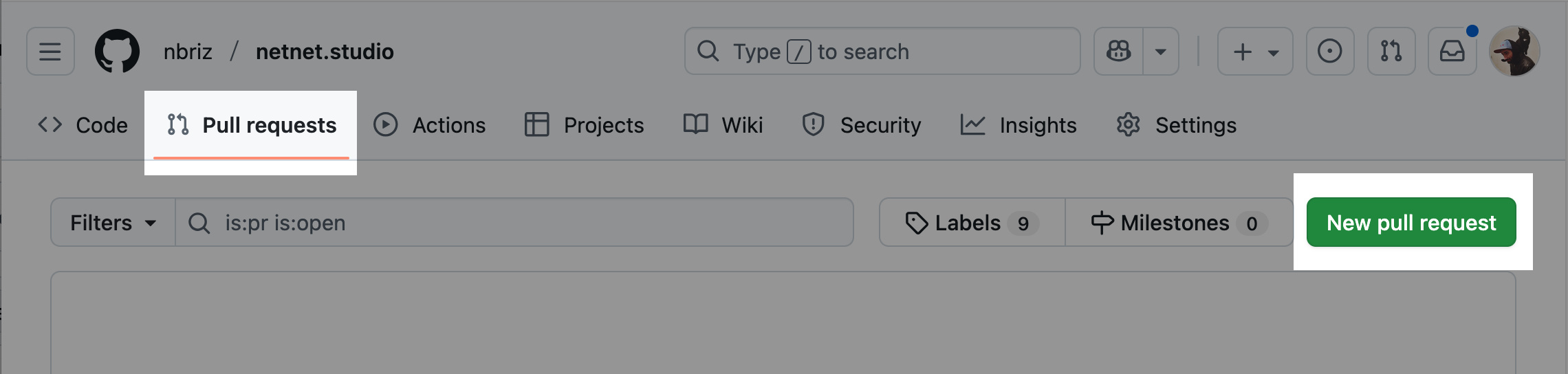 pr button